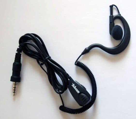 JD-30-VX7R - Micro-auricular con micro tipo solapa VOX-PTT para YAESU / ALINCO / STANDARD HORIZON.