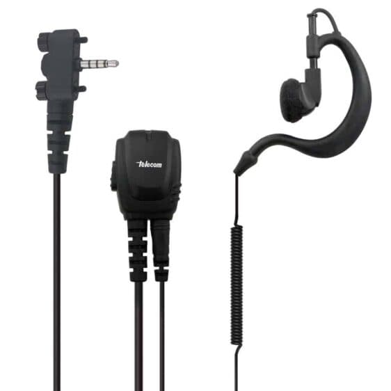 JD-23-FTA750 Micro-auricular gama profesional. IP-54. Para YAESU FTA-450/550/750