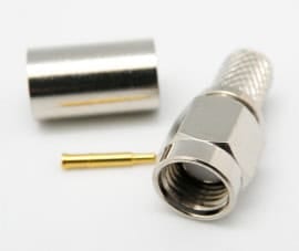SMA MACHO PARA CABLE RG174U CRIMPAR