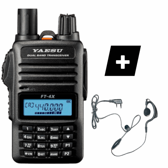 FT-4XE YAESU FT-4XE YAESU WALKI TALKI DOBLE BANDA VHF/UHF CON RADIO DE FM COMERCIAL