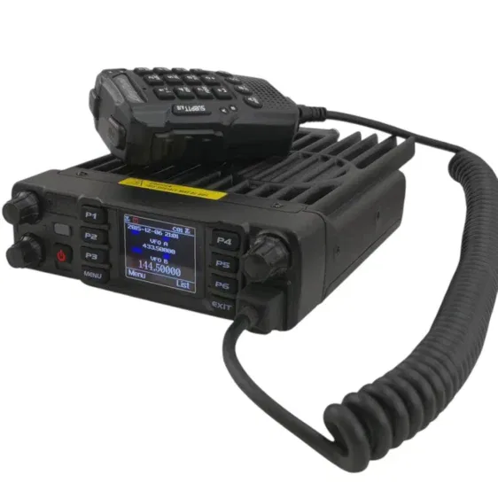 ANYTONE AT-D578UV-PLUS Transceptor móvil bibanda DMR para radioaficionados con RX en banda aérea.