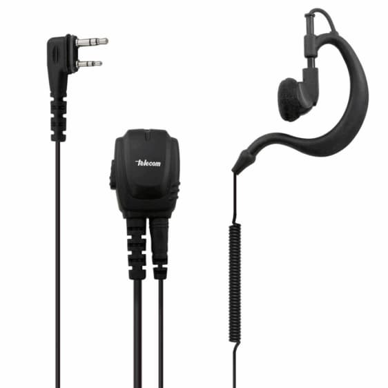 JD-23-ICA25 Micro-auricular Aviación IP-54. Para ICOM IC-A25, IC-A16