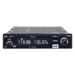 IC‑A220 TSO PANEL MOUNT TRANSCEPTOR VHF CERTIFICADO PARA AVIACIÓN