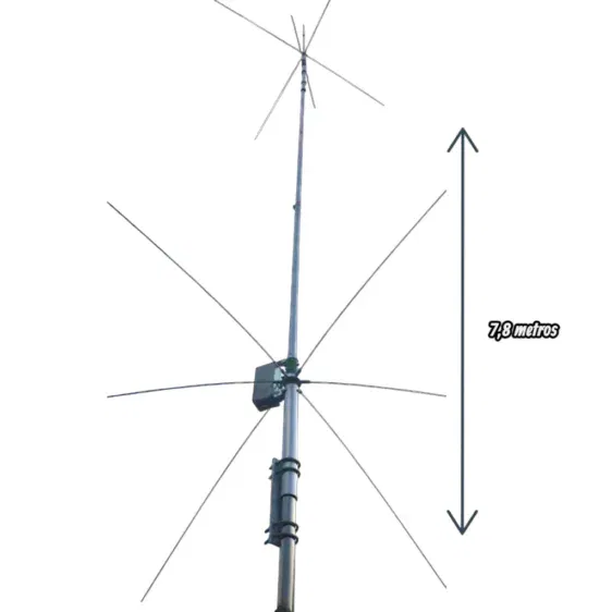 Antena de radio de 7.8 metros Xiegu HF VG4-HF VG4