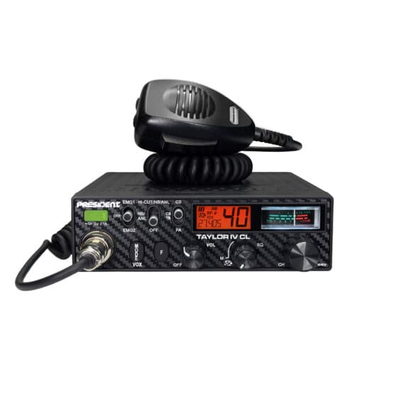 PRESIDENT TAYLOR IV EMISORA CB CL 40 CANALES AM/FM 12/24 V