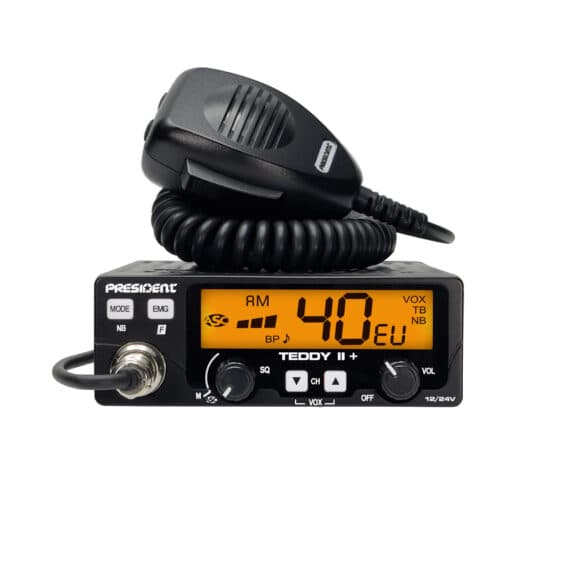 PRESIDENT TEDDY II EMISORA CB PLUS 40 CANALES AM/FM 12/24 V