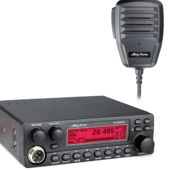 ANYTONE AT-5289 II – EMISORA MÓVIL DE 10 METROS (28-29.7 MHZ) ALTA POTENCIA AM/FM CON NRC
