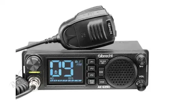 ALBRECHT AE 6390 EMISORA CB 27 MHz AM/FM 12-24V VOX ALTAVOZ FRONTAL 2W