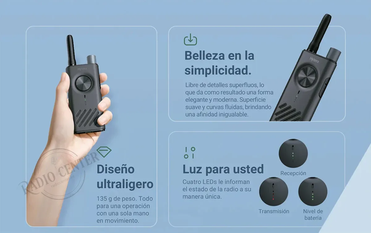 HYTERA S1 LF HYT-S31 WALKIE PMR446 USO LIBRE SIN LICENCIA
