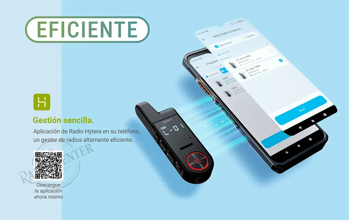 HYTERA S1 MINI LF HYT-S10 WALKIE PMR446 USO LIBRE SIN LICENCIA