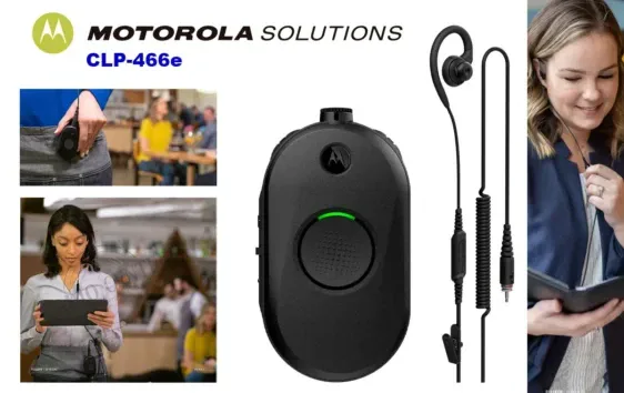 MOTOROLA CLP446E WALKIE PMR446 USO LIBRE COMPACTO IP54 20H ANTIMICROBIANO