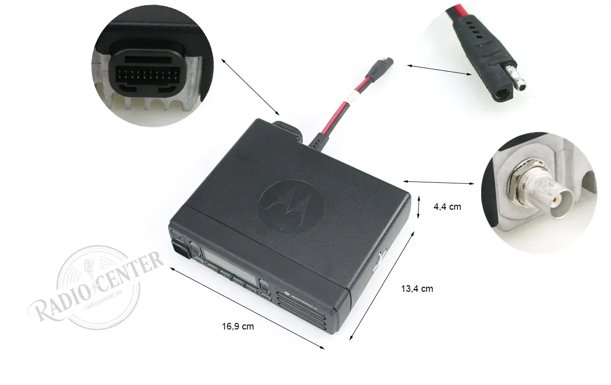 Motorola MOTOTRBO DM1400 Emisora Movil Digital Analogica VHF 136-174 MHz IP54
