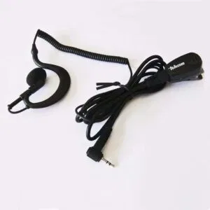 JD-30-DJ-C7-R - Micro-auricular VOX-PTT para Alinco DJ-C5/6/7, cable rizado.