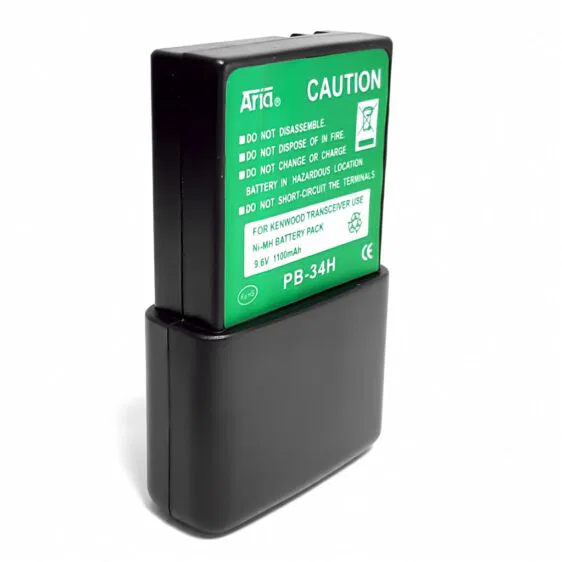 PB-34-H BATERÍA para KENWOOD TH-22/42AT, TH-79, TK-208/308, 9.6 V., 1100 mAh, Ni-Mh.