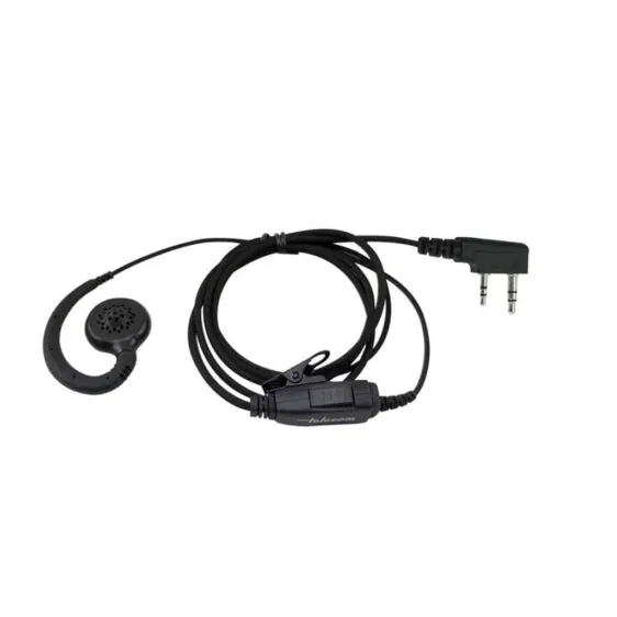 MAF-CR-K - Micro-auricular con cable tipo tejido fibra para KENWOOD, TEAM y HYT.