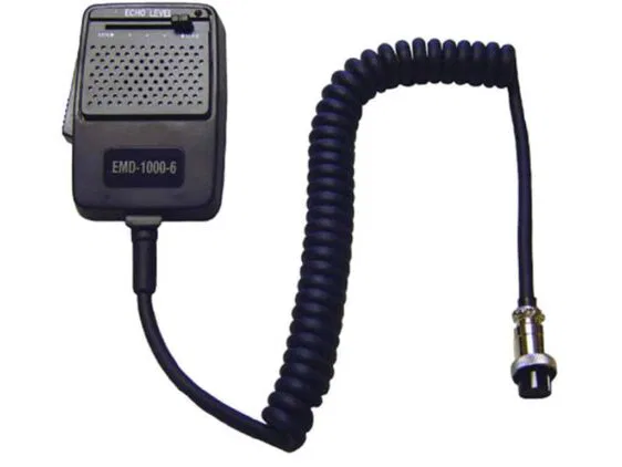 EMD-1000/6 - Micrófono ECO regulable, capsula de micro tipo dinámico y conector 6 Pin