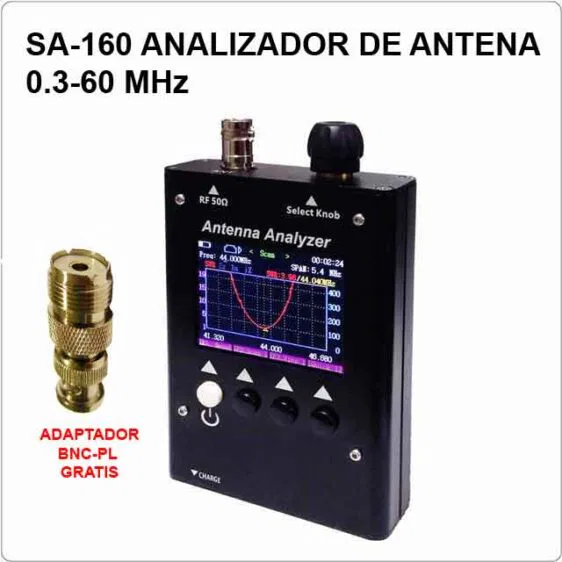 SURECOM SA-160 ANALIZADOR DIGITAL DE ANTENA 0.5-60MHZ COLOR