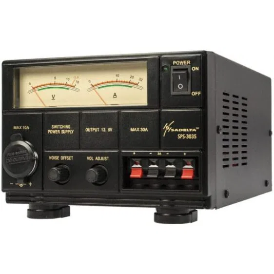 SADELTA SPS-3035 Fuente de Alimentación de 30 Amp Conmutada Ajustable 10 a 16 Voltios
