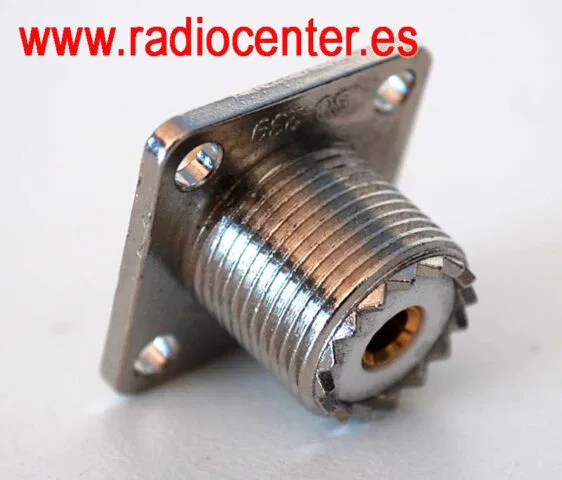 PL259 BASE DE CHASIS TORNILLOS