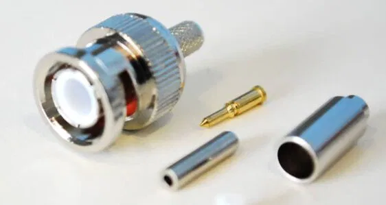 BNC METALICO RG-174U CRIMPAR