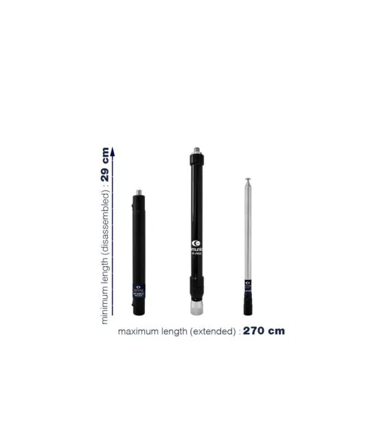 HF-PRO-2-PLUS-T Komunica Antena Telescópica Portable de Amplio Espectro