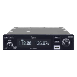 IC‑A220 TSO PANEL MOUNT TRANSCEPTOR VHF CERTIFICADO PARA AVIACIÓN