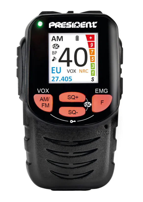 PRESIDENT WILLIAM II EMISORA CB 40 CANALES AM/FM 12/24 V