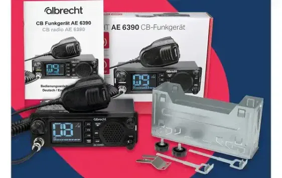 ALBRECHT AE 6390 EMISORA CB 27 MHz AM/FM 12-24V VOX ALTAVOZ FRONTAL 2W